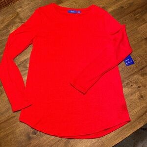 Apt. 9 Women's Vibrant Red Crew Neck Sweater